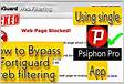 How to bypass FortiGuard Web Filtering